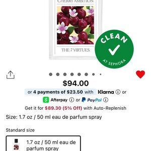 The 7 Virtues Cherry Ambition Eau de Parfum Spray